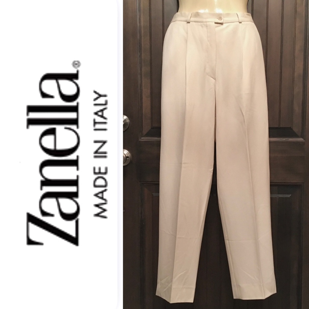 ZANELLA ivory Marleen high waist trousers